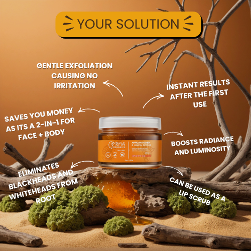 Organic African Honey & Lemon Scrub